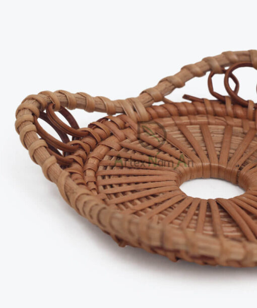 Natural Round Rattan Drink Coasters for Wholesale R 09 28 003 01