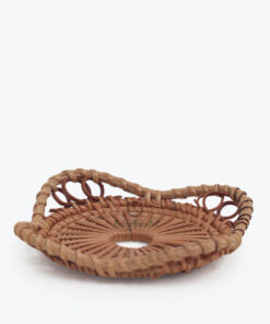 Natural Round Rattan Drink Coasters for Wholesale R 09 28 003 01