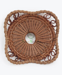 Natural Round Rattan Drink Coasters for Wholesale R 09 28 003 01