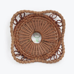 Natural Round Rattan Drink Coasters for Wholesale R 09 28 003 01