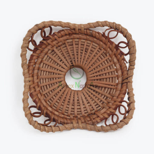 Natural Round Rattan Drink Coasters for Wholesale R 09 28 003 01