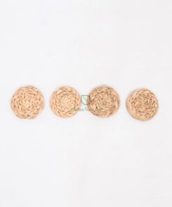 Natural Round Woven Water Hyacinth Drink Coaster Wholesale W 06 30 002 02