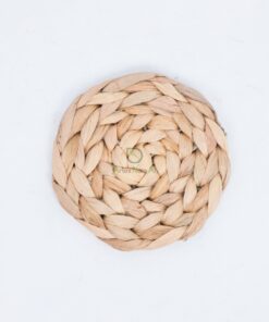 Natural Round Woven Water Hyacinth Drink Coaster Wholesale W 06 30 002 02