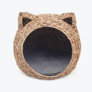 Natural Water Hyacinth Cat House Also Cat Cave Bed For Wholesale W 06 24 001 01