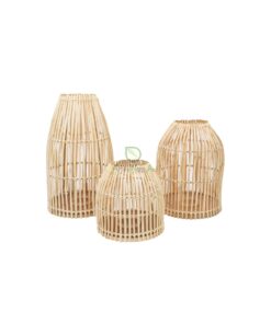 Neutral Woven Handmade Rattan Lamp Shade For Lamps R 21 001 01