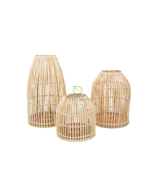 Neutral Woven Handmade Rattan Lamp Shade For Lamps R 21 001 01