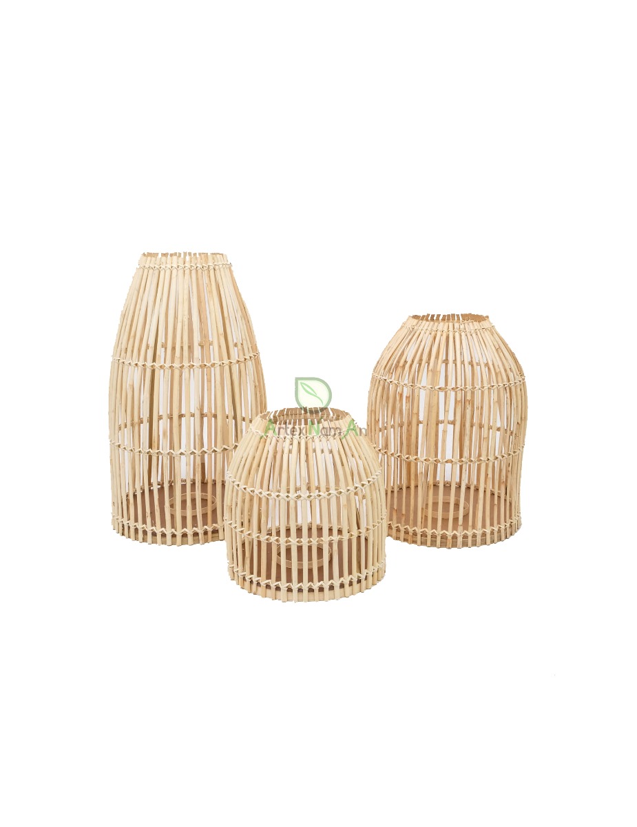 Neutral Woven Handmade Rattan Lamp Shade For Lamps R 21 001 01