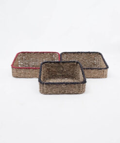Open-front Rectangular Seagrass Storage Baskets Wholesale SG 06 03 006 01