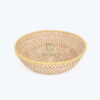Natural Round Rattan Serving Food Fruits Bowls For Kitchen & Dining Room