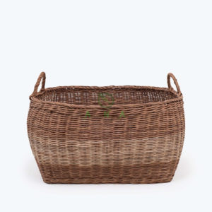 Natural Woven Rattan Laundry Storage Basket With Handles Also Hamper Basket Wholesale