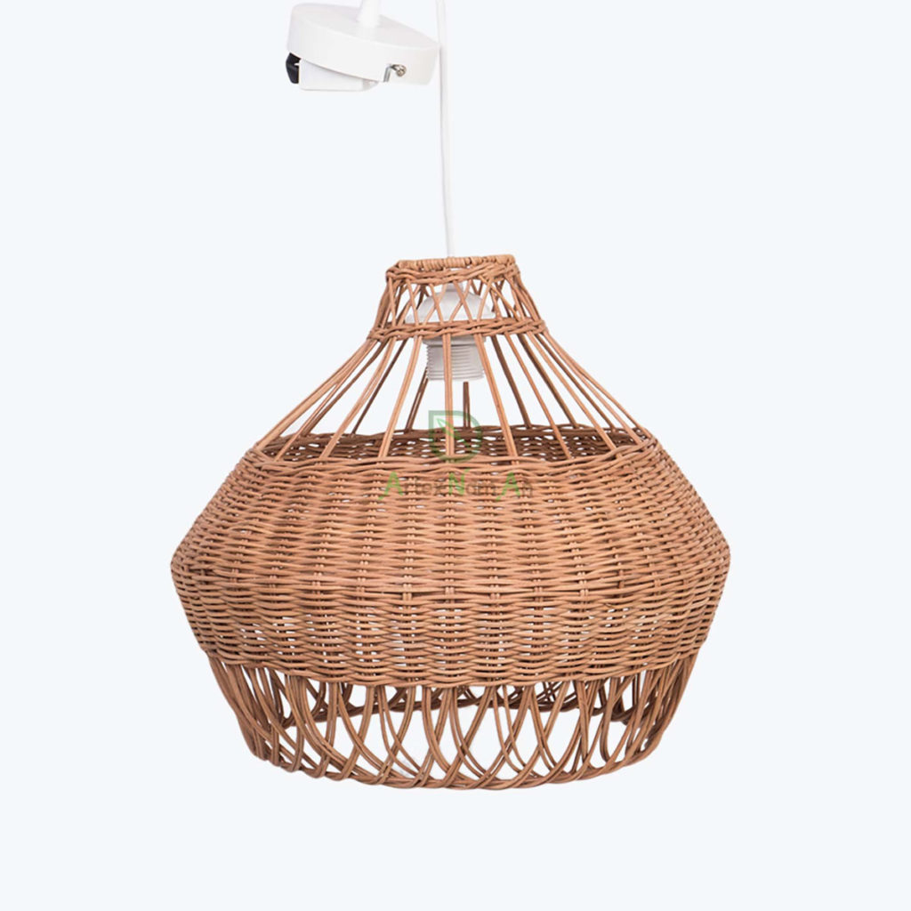 Natural Rattan Pendant Light Also Vintage Hanging Lamps For Home Decor