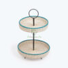 Natural 2 tier fruit basket also fruit tray for home decor