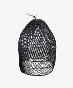 Natural large black chandeliers pendant lampshades also woven rattan hanging lamp for home decor