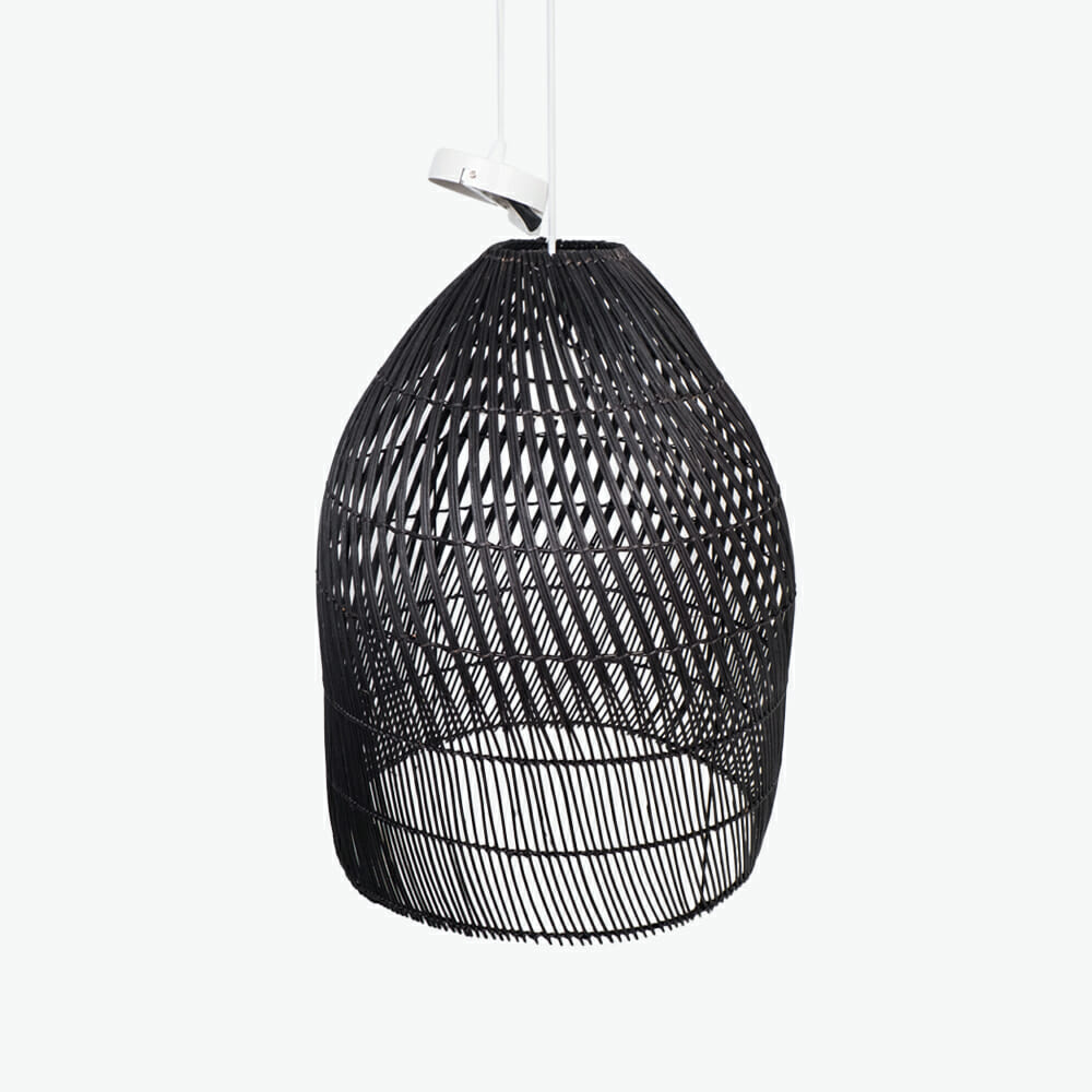 Natural large black chandeliers pendant lampshades also woven rattan hanging lamp for home decor