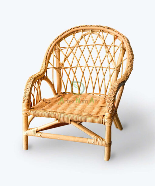 Eco-friendly Kids Furniture Small Round Brown Rattan Baby Chair Also Outdoor Patio Garden Chairs And Beach Chairs For Kids