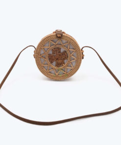 Vietnam Handmade round vintage sunburst/rattan bag bali/sea straw bag
