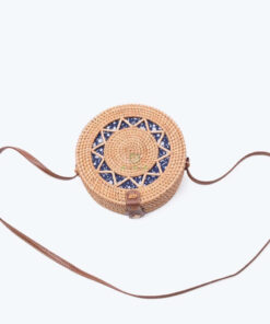 Natural Round Woven Bag Women Ladies Handbags From Vietnam