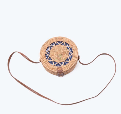Natural Round Woven Bag Women Ladies Handbags From Vietnam