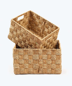 Rectagular Seagrass Storage Baskets Wholesale With Handles SG 06 05 236 01
