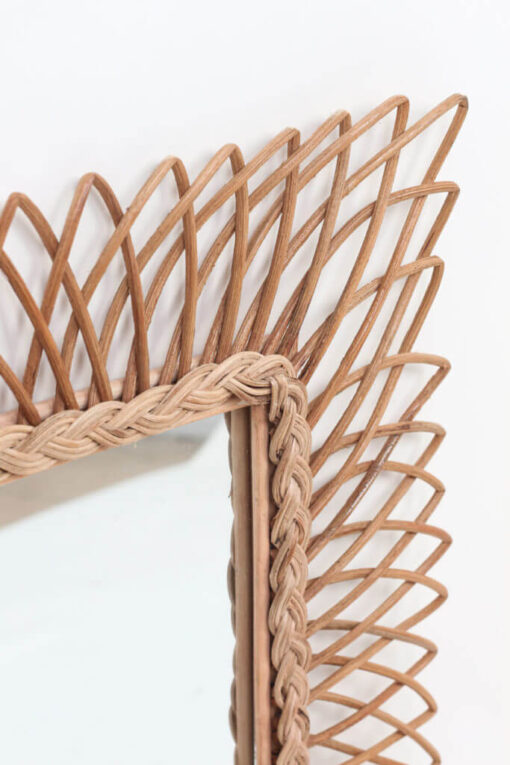 Rectangular Rattan Decorative Mirror R 68 28 001 01
