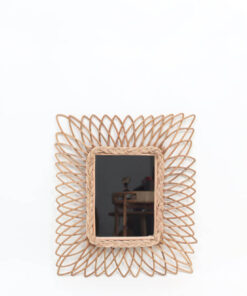 Rectangular Rattan Decorative Mirror R 68 28 001 01