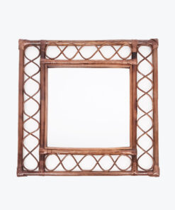 Rectangular Rattan Decorative Wall Mirror RI 30 15 003 01