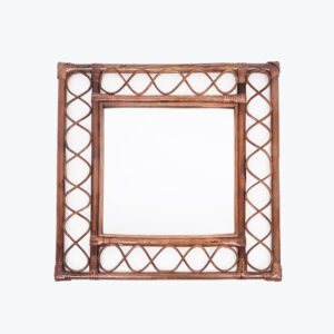 Rectangular Rattan Decorative Wall Mirror RI 30 15 003 01