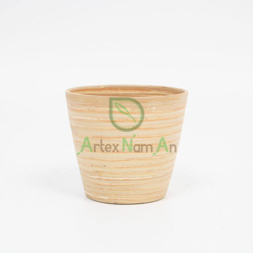 Round Bamboo Succulent And Cactus Indoor Planter Flower Pot S 15 16 068 01