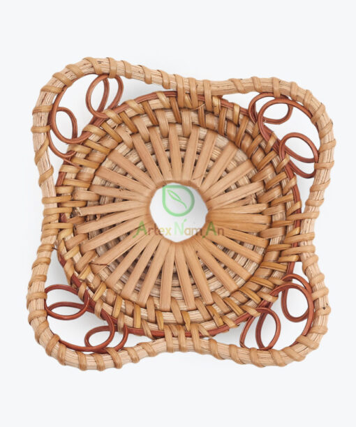 Round Rattan Drink Coaster R 09 03 068 01