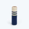 Natural spun bamboo flower vases for home decor