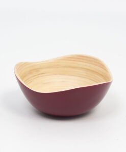 Natural Bamboo Serving Bowl for Fruits & Salads