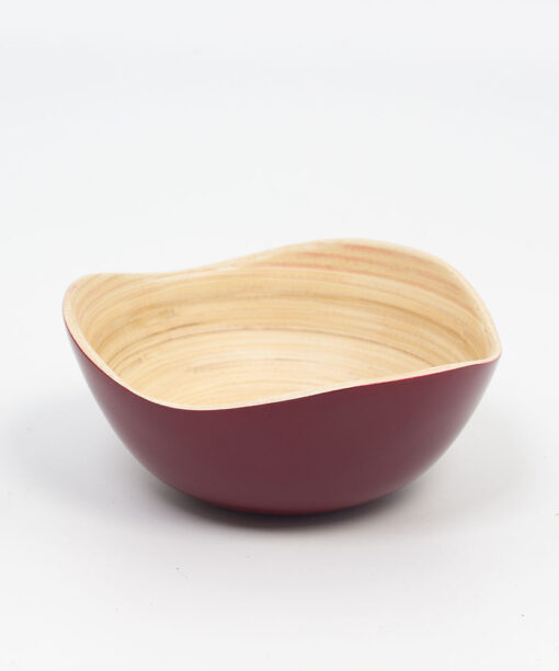 Natural Bamboo Serving Bowl for Fruits & Salads