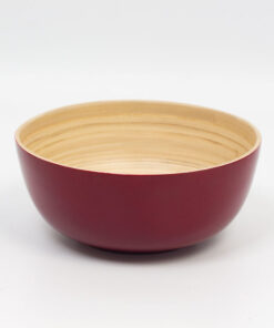 Natural Bamboo Serving Bowl for Fruits & Salads