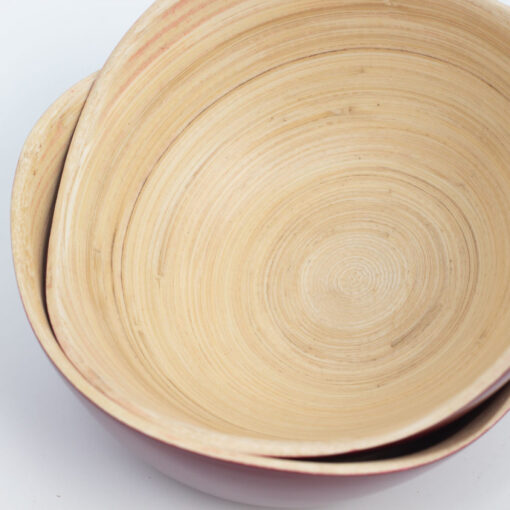 Natural Bamboo Serving Bowl for Fruits & Salads