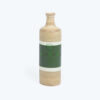 Natural green spun bamboo flower vase for room decor