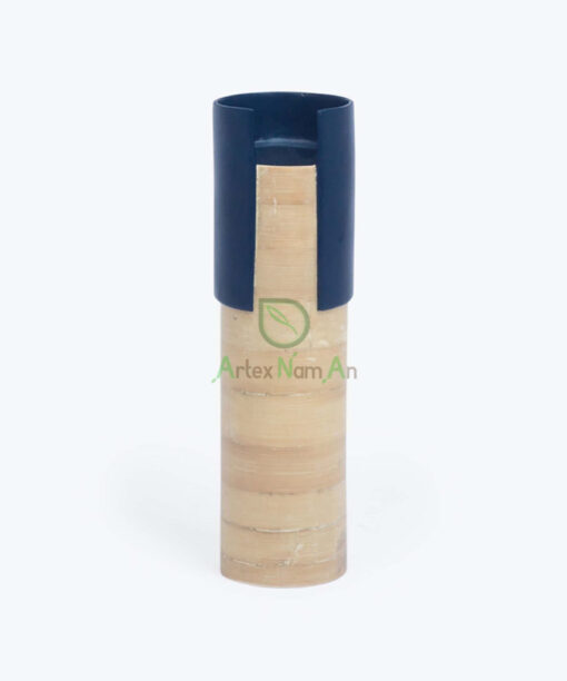 Eco Friendly Spun Bamboo Flower Vases For Room Decor
