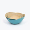 Eco Friendly Oval Bamboo Bowls Salad Bowls For Kitchen Tableware