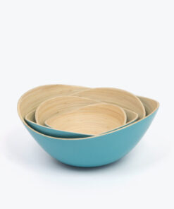 Eco Friendly Oval Bamboo Bowls Salad Bowls For Kitchen Tableware