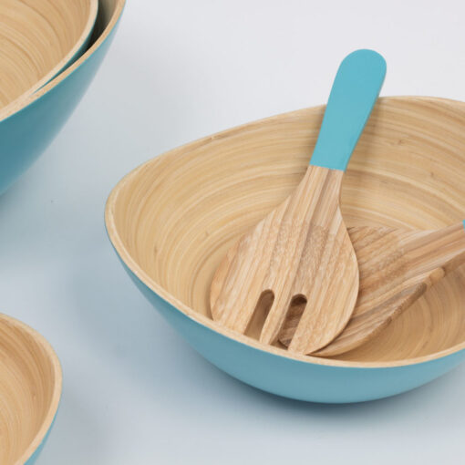 Eco Friendly Oval Bamboo Bowls Salad Bowls For Kitchen Tableware