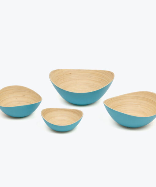 Eco Friendly Oval Bamboo Bowls Salad Bowls For Kitchen Tableware