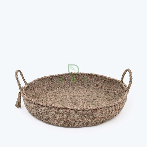 Natural Seagrass Woven Basket Tray Also Fruit Storage Tray