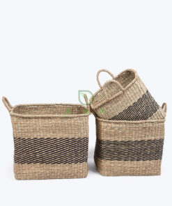 Set 3 Woven Seagrass Laundry Hamper Basket From Vietnam Suppliers