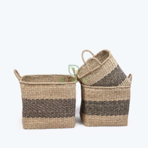 Set 3 Woven Seagrass Laundry Hamper Basket From Vietnam Suppliers