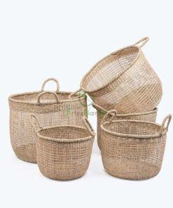 seagrass laundry basket with handles
