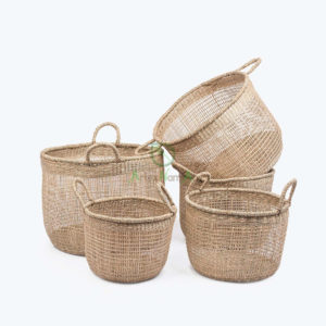 seagrass laundry basket with handles