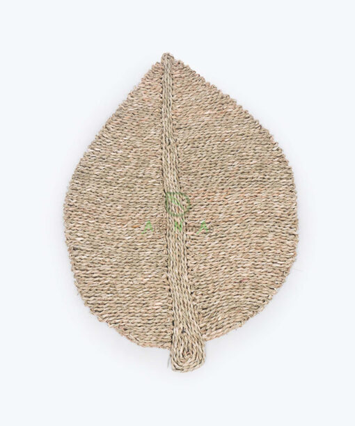 Natural Leaf Shape Seagrass Modern Rugs Carpets Living Room