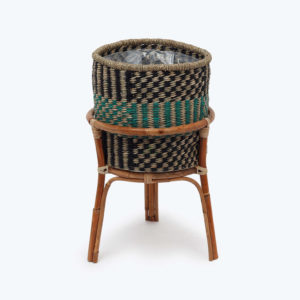 Vietnam Wholesale Woven Seagrass Plant Pot In African Style With Stand