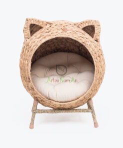 Natural Woven Water Hyacinth Pet Cat Dog House From Vietnam