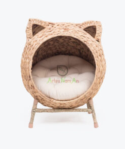 Natural Woven Water Hyacinth Pet Cat Dog House From Vietnam