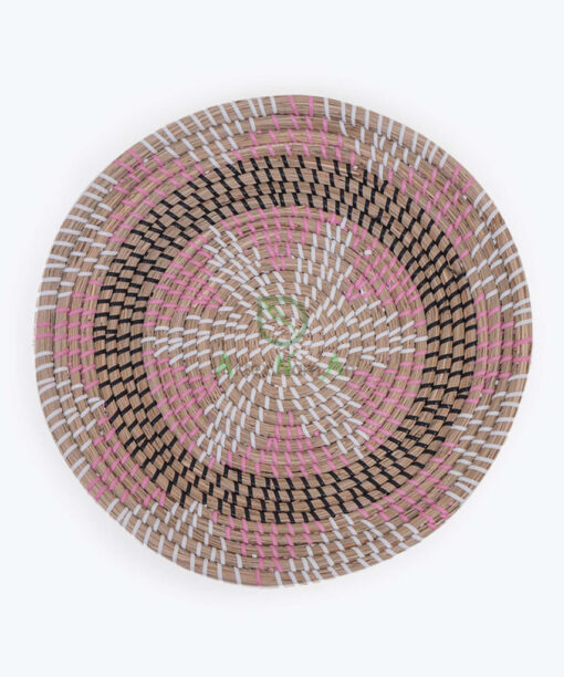 Natural Round Seagrass Wall Hanging Basket Decor also Decorative Trays Plates for Home decoration